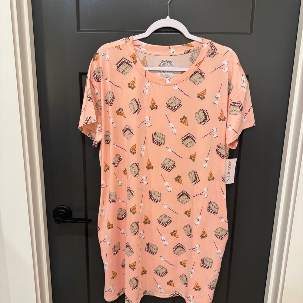 S’mores Graphic Women's Pajama Shirt